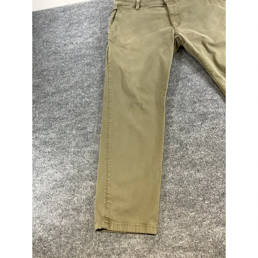 Mavi Johnny Slim Leg Pants Mens 40x30 Olive Green Stretch Casual Chino Pants